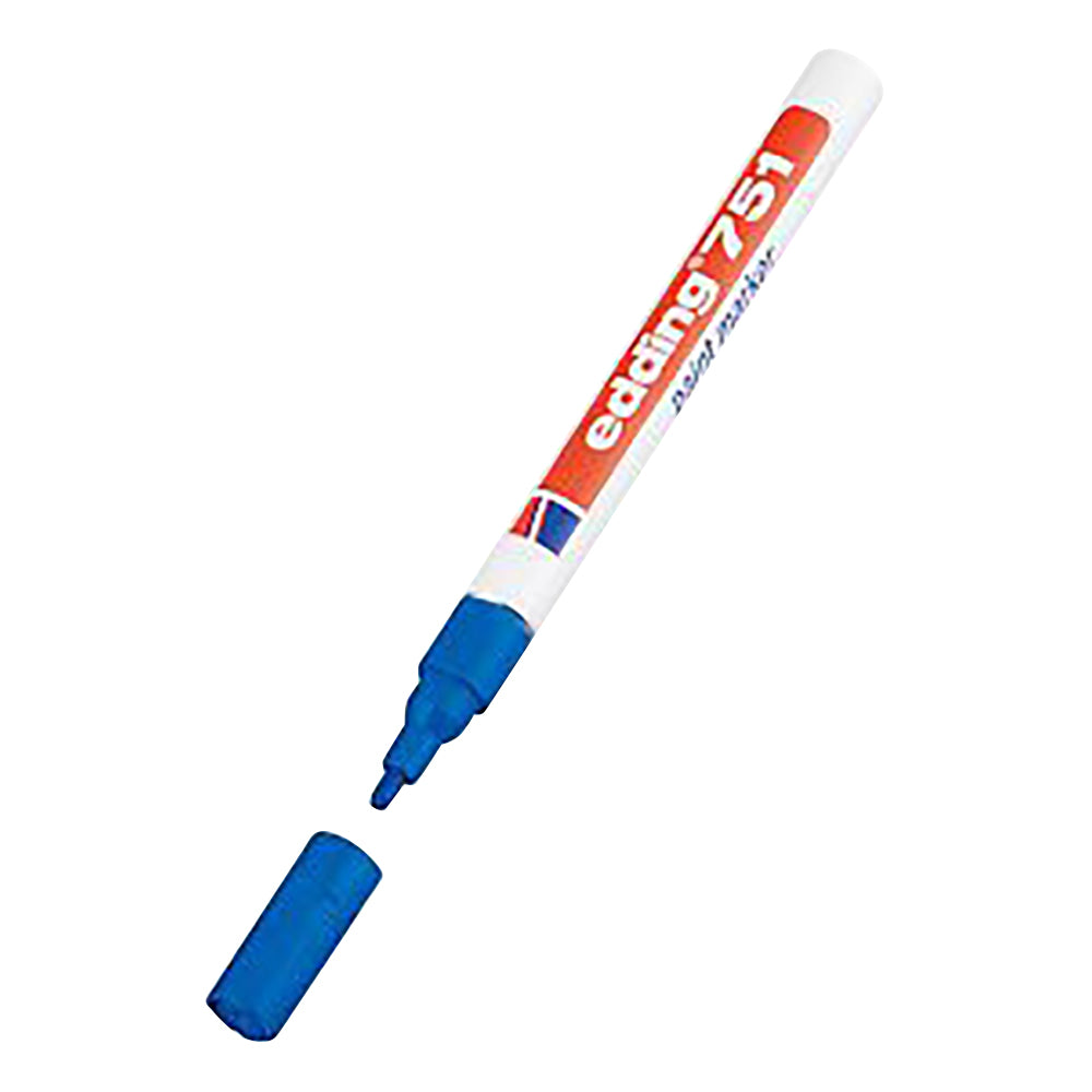ペイントマーカー（耐熱・耐アルコール）　φ1～2mm　青　4-751003 1個