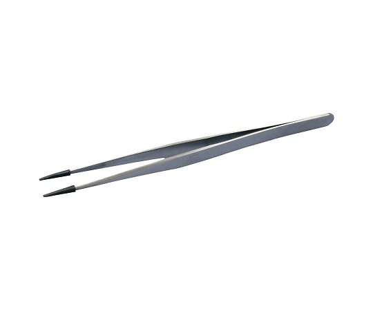 先端ゴムキャップ付ピンセット　Feather　Pick　140×8mm　ストレート　SS-140 1本