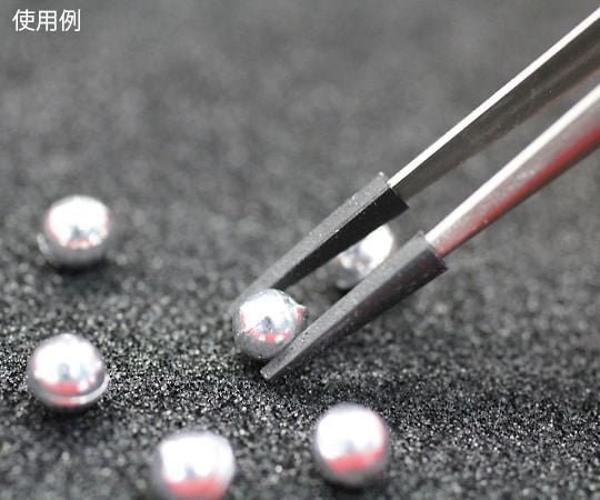 先端ゴムキャップ付ピンセット　Feather　Pick　140×8mm　ストレート　SS-140 1本