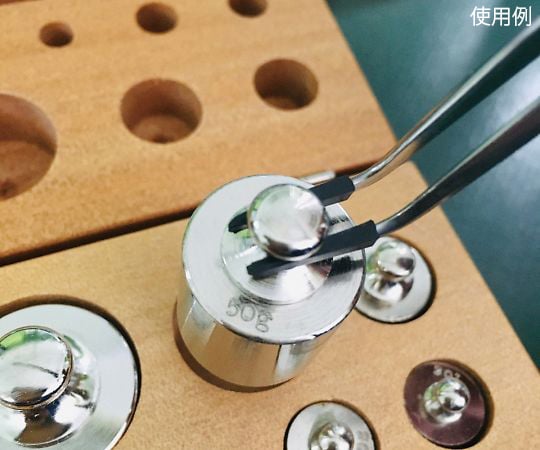 先端ゴムキャップ付ピンセット Feather Pick SCC洗浄品 160×10mm 先曲り　TB-160 1本