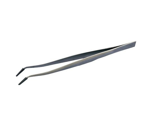 先端ゴムキャップ付ピンセット Feather Pick SCC洗浄品 160×10mm 先曲り　TB-160 1本