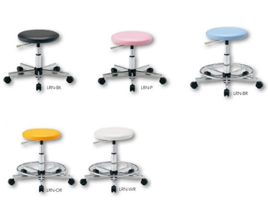 カラフルラウンドチェア　ブラック　LRN-BKR 1個