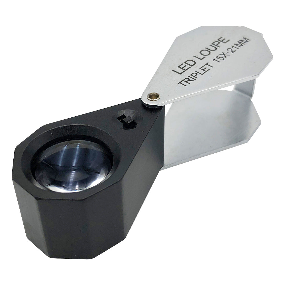 LED 라이트 부착 돌출 확대경 15×백색 LED MG7801-15 1개