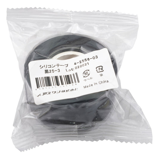 Silicone tape (self-adhesive type) Black 25-3 1 piece