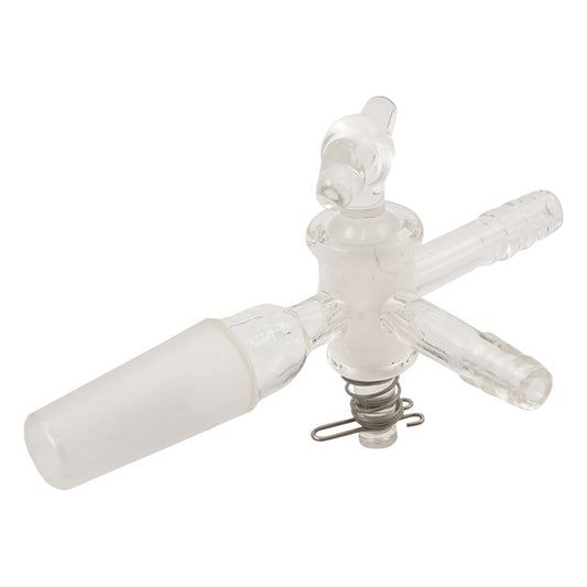 Three-way faucet, glass type, 19/38, GC1938, 1 piece