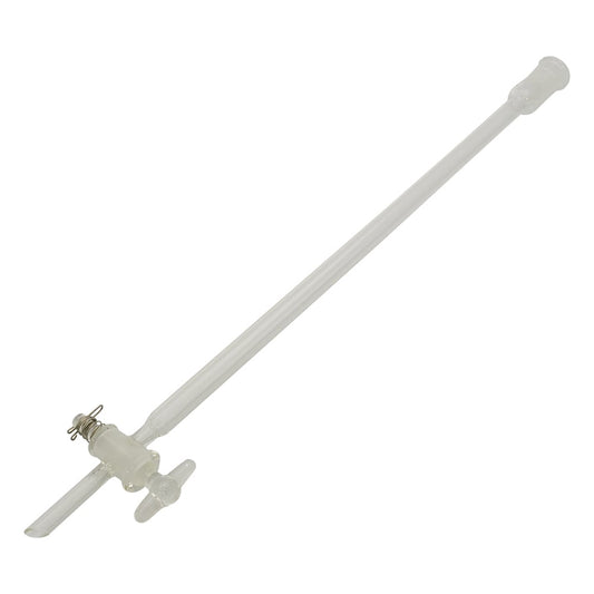 クロマトグラフ管（摺合有り）　ガラスコックタイプ　φ10mm　CHG-10-1525 1個