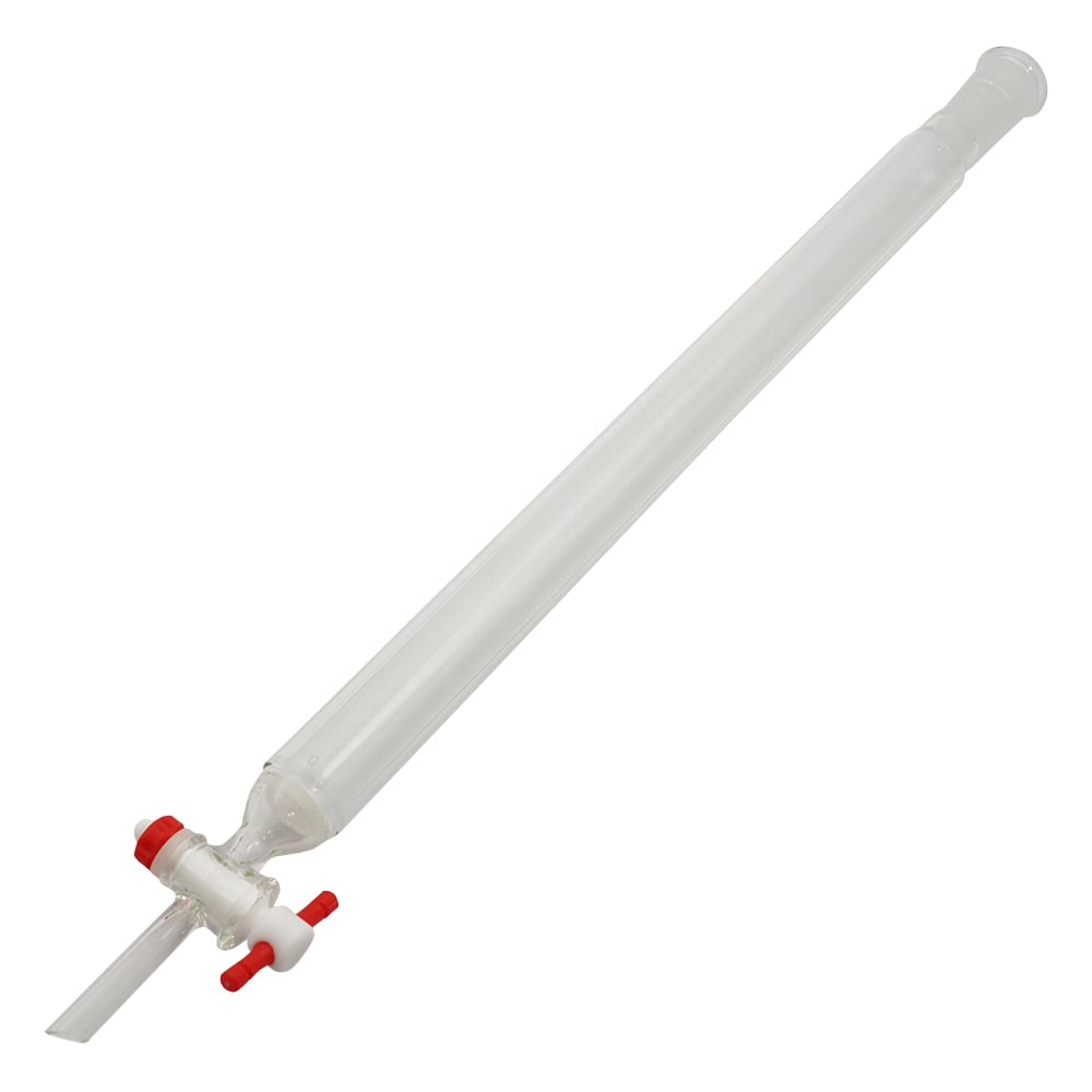 Chromatography tube (with joint) PTFE cock type φ20mm CHT-20F-1938 1 piece