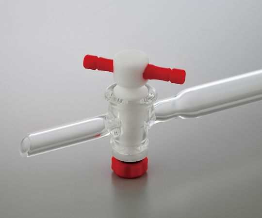 クロマトグラフ管（摺合無し）　PTFEコックタイプ　φ10mm　CHT-10 1個