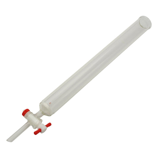 Chromatography tube (without joint) PTFE cock type φ26mm CHT-26F 1 piece