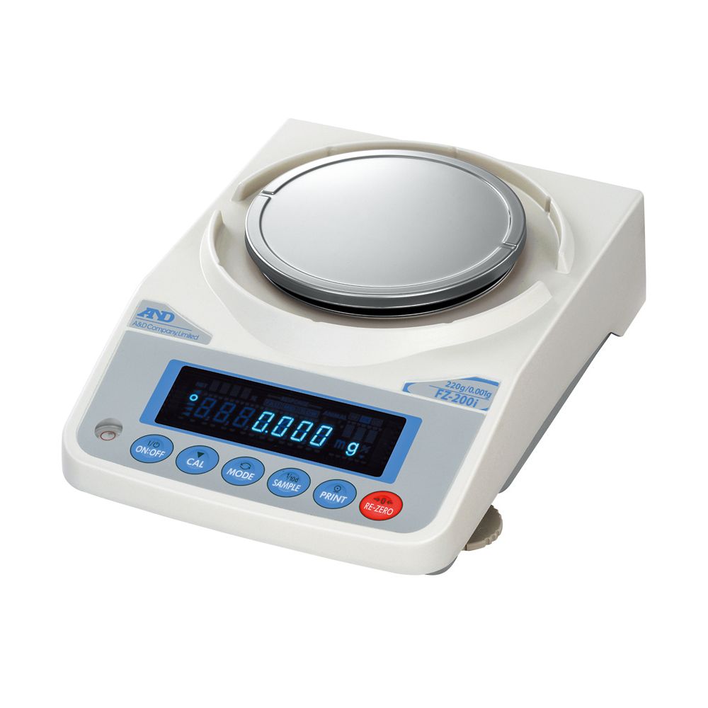 校正用分銅内蔵型汎用電子天びん FZ-iシリーズ  ひょう量:220g 最小表示:0.001g  　FZ-200i 1台