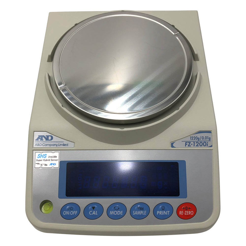 校正用分銅内蔵型汎用電子天びん FZ-iシリーズ  ひょう量:1220g 最小表示:0.01g  　FZ-1200i 1台