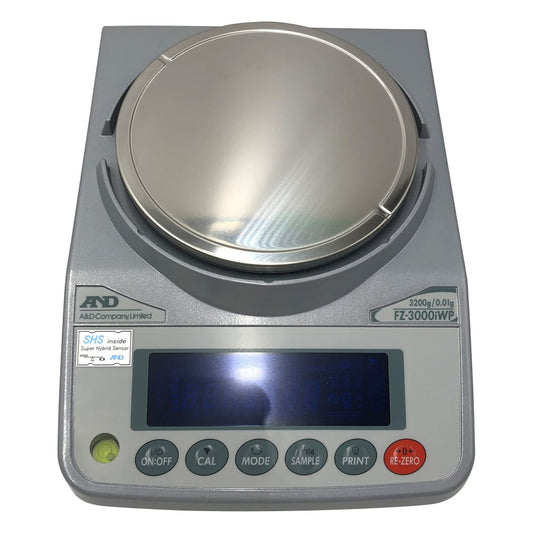 교정용 분동 내장형 방진·방수형 전자 저울 FZ-iWP 시리즈 중량:3200g 최소 표시:0.01g FZ-3000iWP 1대