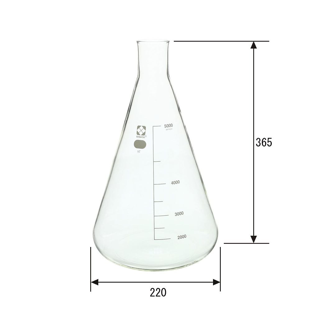 三角フラスコ　5000mL　010530-5000 1本