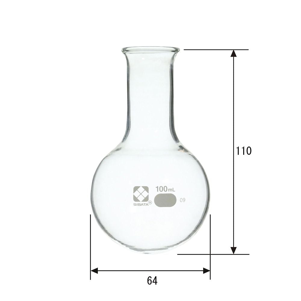 丸底フラスコ　100mL　1本入　010500-100A 1本