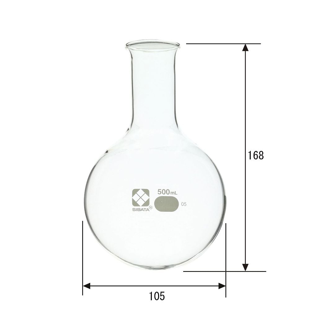 Round bottom flask 500mL 1 piece 010500-500A 1 piece