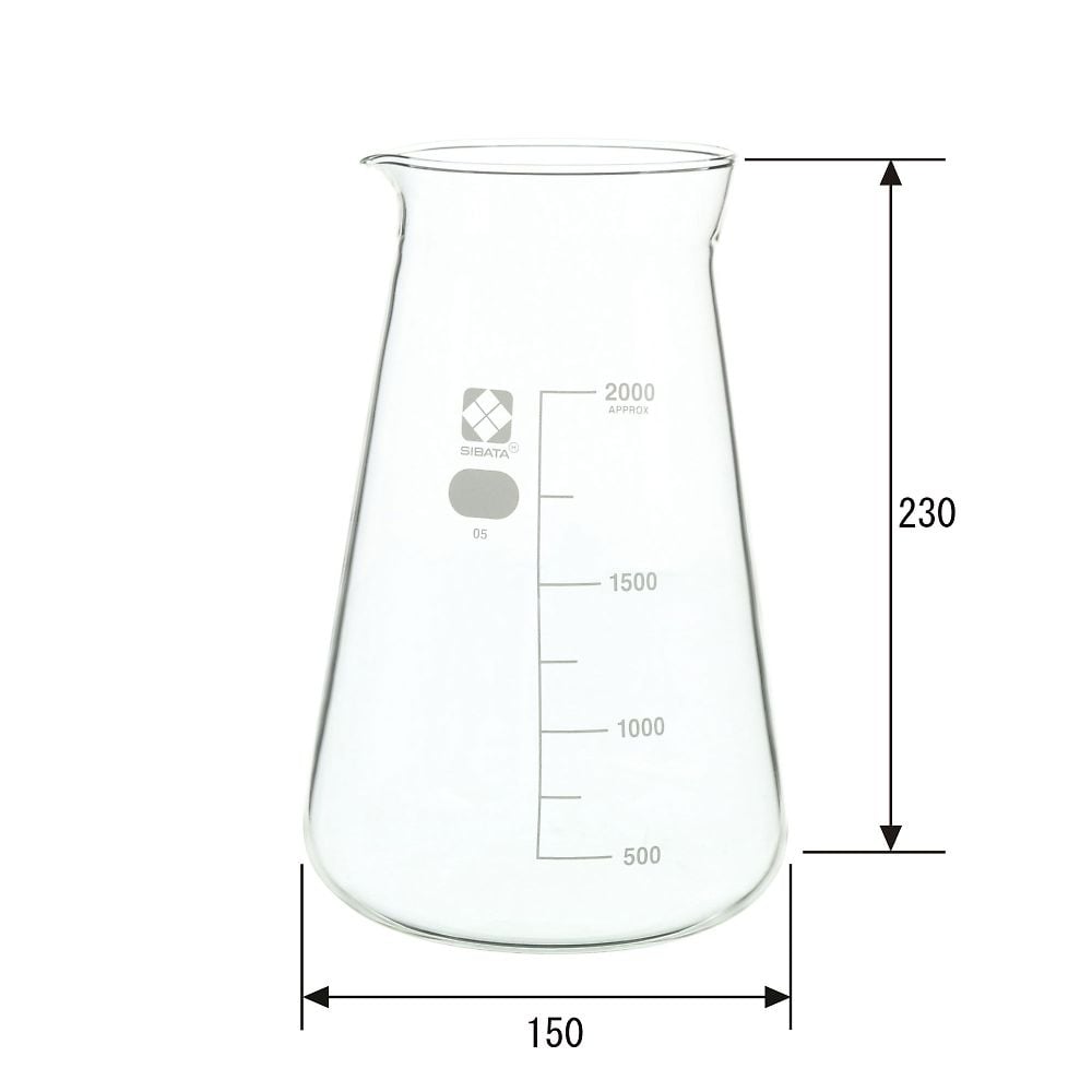 Conical beaker 2000mL 010050-2000 1pc