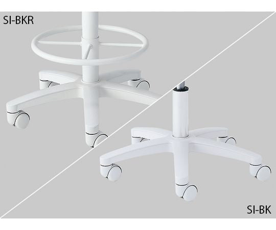 ハイタイプチェア（抗菌・防汚）　足掛リング有　ブラック　SI-BKR 1個