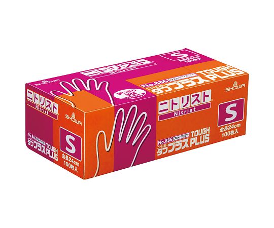 니트리스트®・터프 플러스 100장입 S 886-S 1상자(100장입)