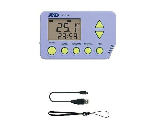 大容量メモリ デジタル温度データロガー　AD-5326T 1個