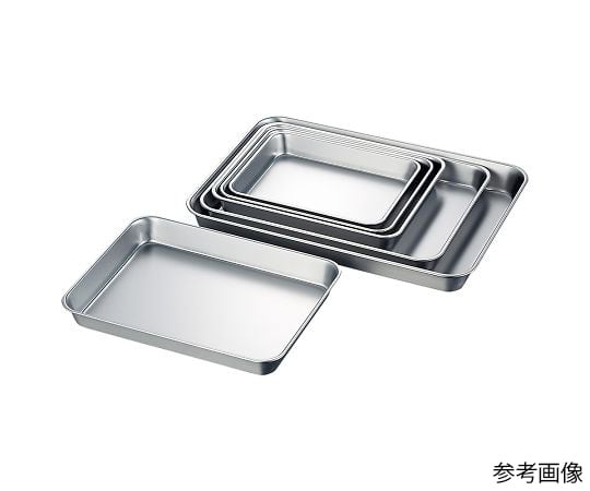 ステンレス角バット浅型　ツヤ消し仕様　10枚取　33810 1枚