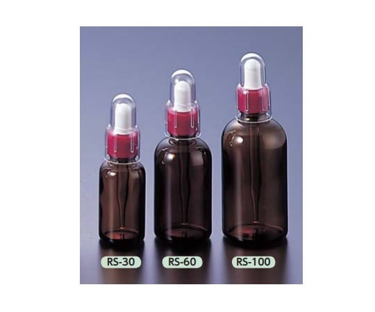 スポイド瓶（丸型） 褐色 100mL　RS-100 1本