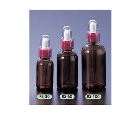 スポイド瓶（丸型） 褐色 100mL　RS-100 1本