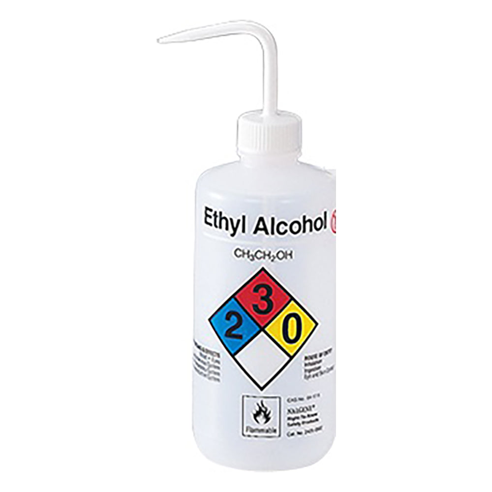 Chemical identification safety washing bottle for ethyl alcohol 2425-0502 1 bottle