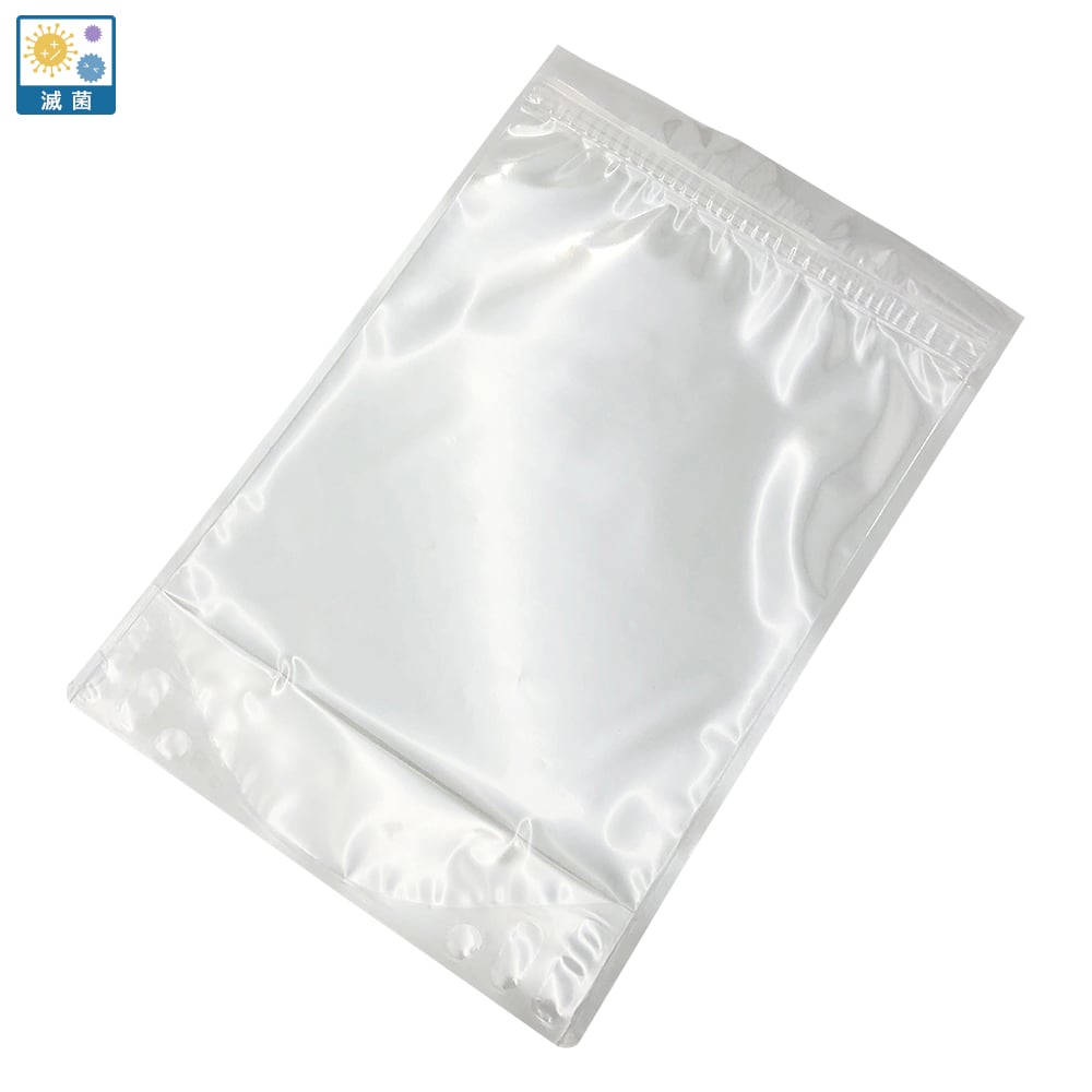 ガスバリアチャック袋（高密封特殊チャック）（自立スタンディングパウチ袋）50枚入 滅菌済　HSC300-ST 1袋(50枚入)