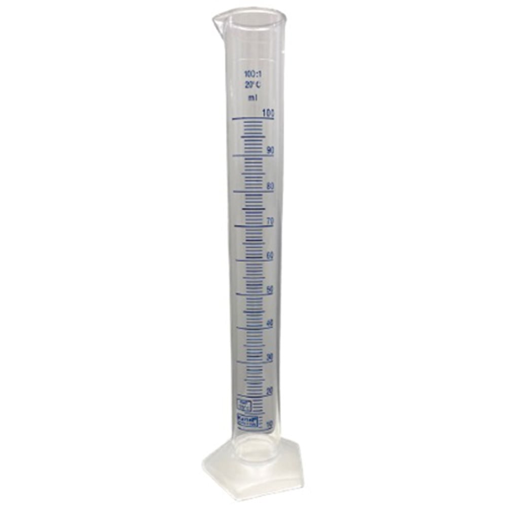 PMP 암 실린더 100mL 파란 눈금 포함 2573 1개