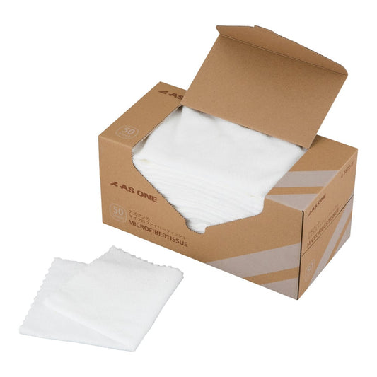 アズワンのマイクロファイバーティッシュ 50枚入　MFT300W 1箱(50枚入)