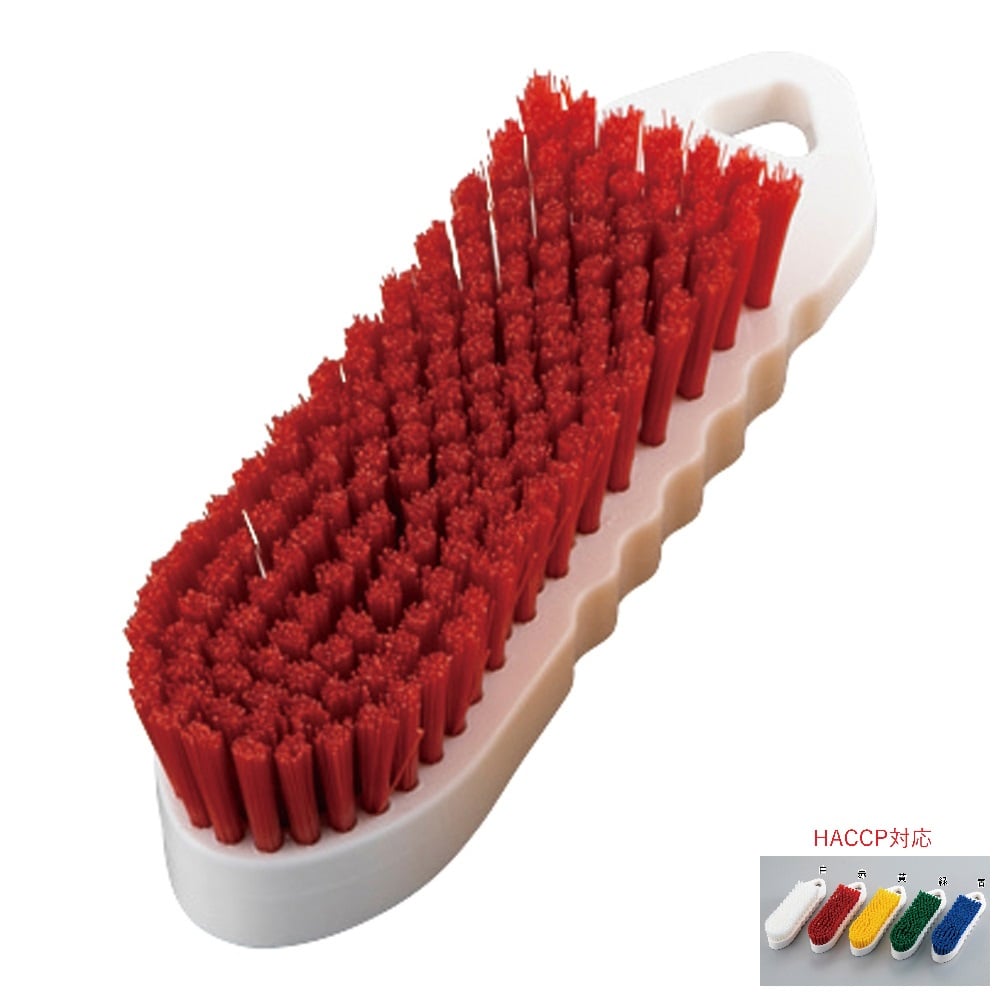 ［受注停止］ハンドブラシ（ハード・PBT毛）赤　SINKH-R 1個