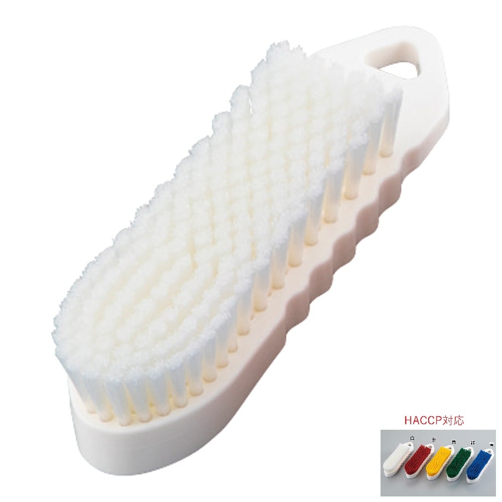 ハンドブラシ（ソフト・PBT毛）白　SINKS-W 1個