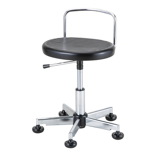 Cleanroom chair (fixed legs) with backrest, no ring, CT-100B, 1 piece