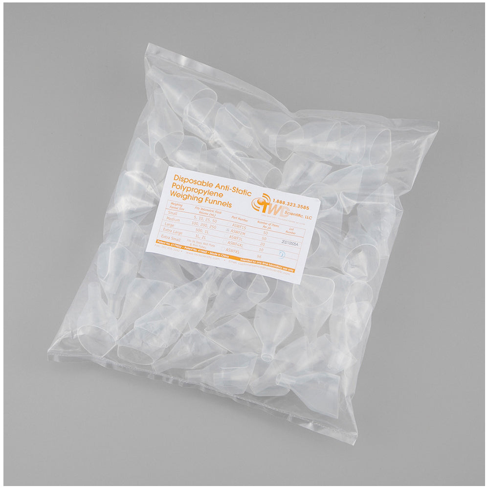 プラスチック秤量皿ロート 帯電防止タイプ 10/7mL 50個入　ASWF2M 1箱(50個入)