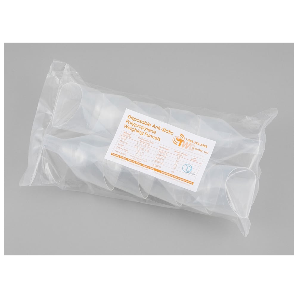 プラスチック秤量皿ロート 帯電防止タイプ 60/25mL 10個入　ASWF4XL 1箱(10個入)