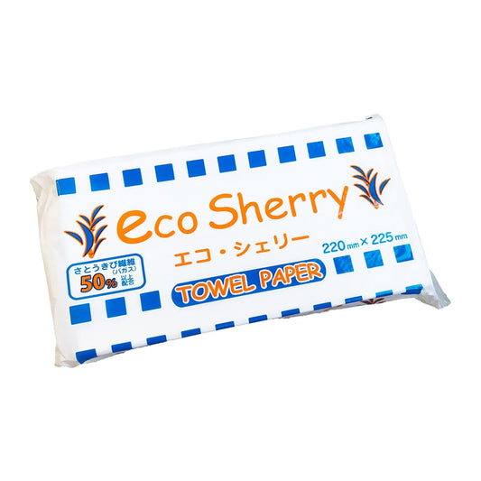 エコシェリーペーパータオル 中判 200枚入　ecosherryL 1パック(200枚入)