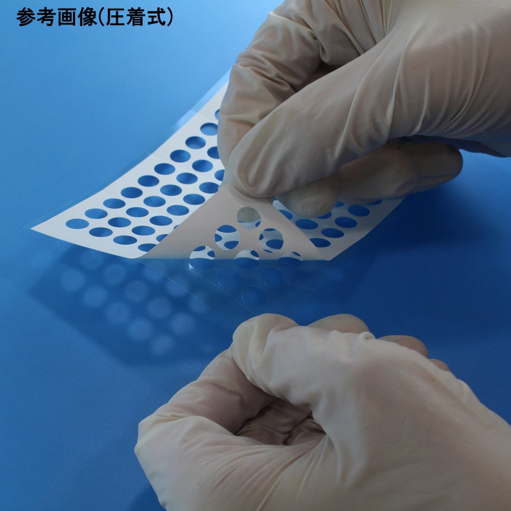 Memo stickers for 96-well plates, adhesive type, 50 sheets per box (50 sheets per box)