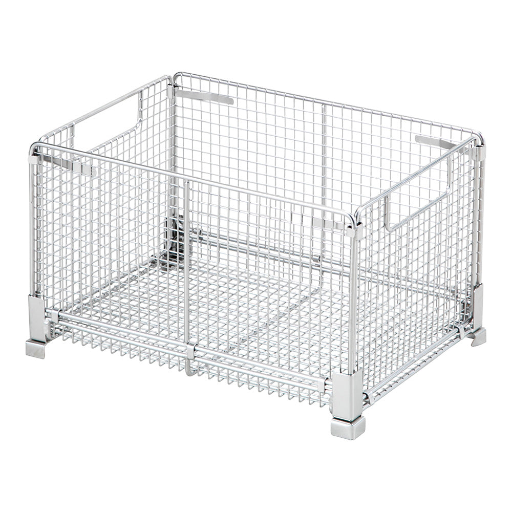 접이식 스테인리스 바구니 350×250×216mm OB-1 1개