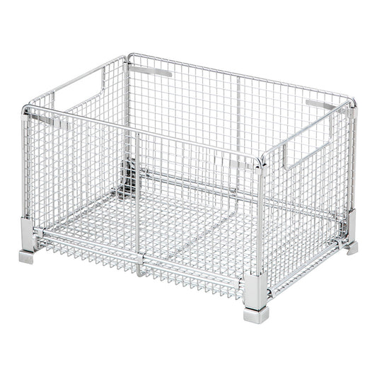 折りたたみステンレスバスケット 350×250×216mm　OB-1 1個