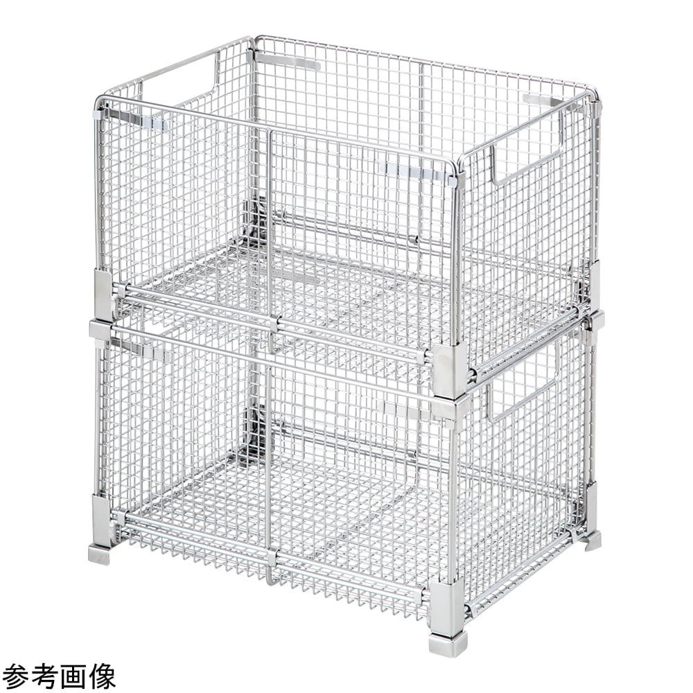 접이식 스테인리스 바구니 350×250×216mm OB-1 1개