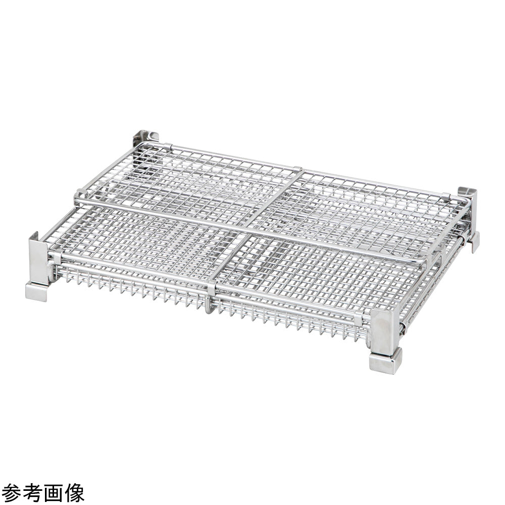 접이식 스테인리스 바구니 350×250×216mm OB-1 1개