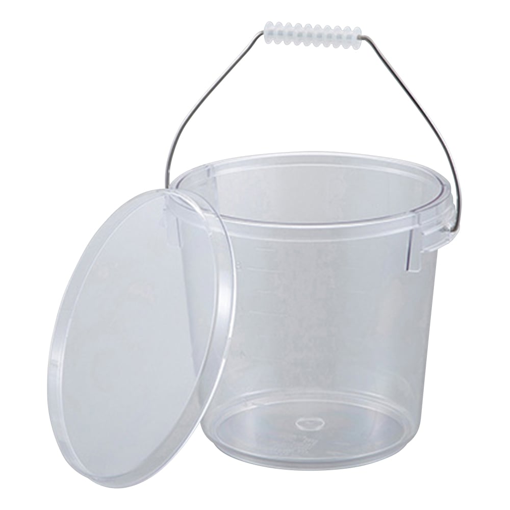 Polycarbonate bucket with lid 10L 1pc