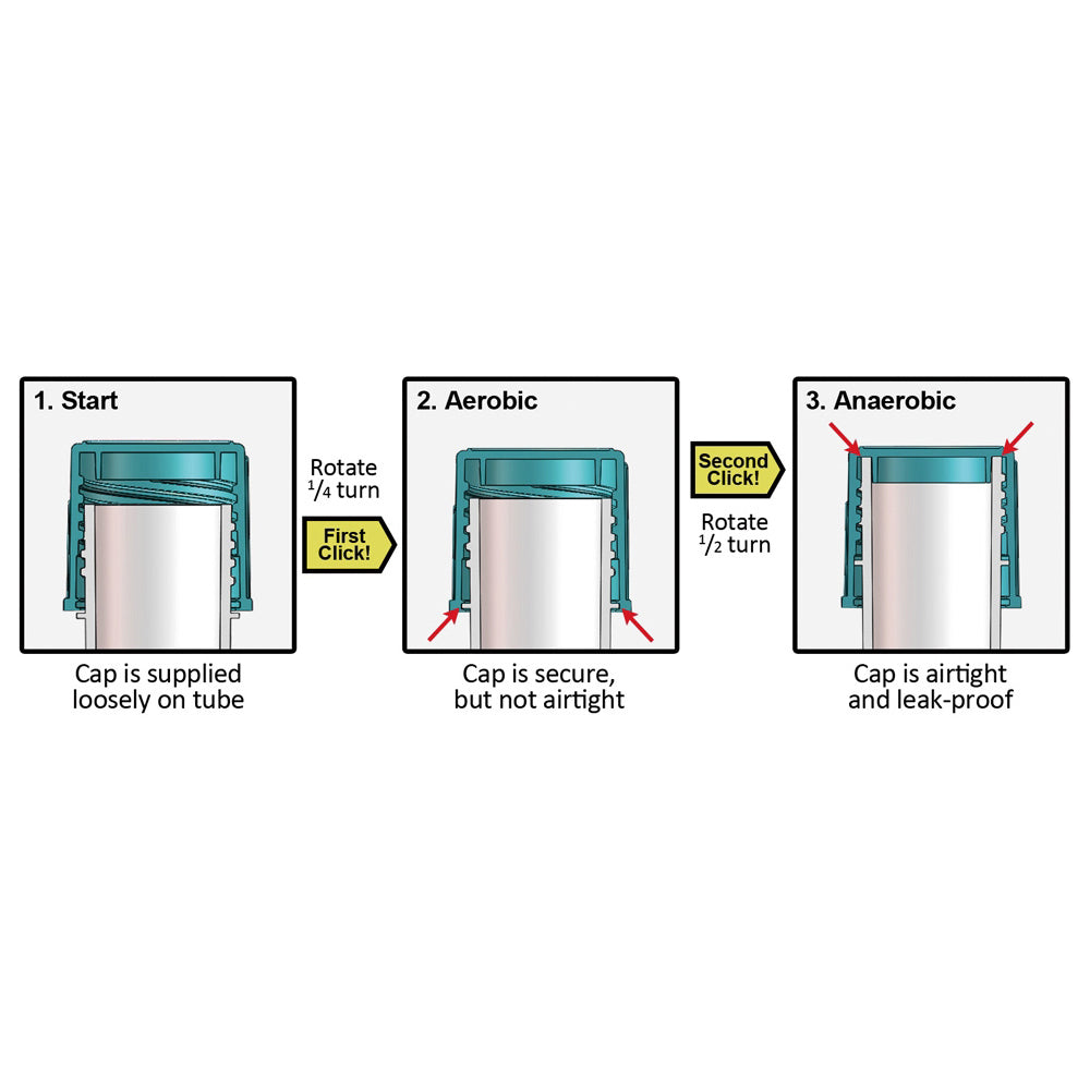 2 포지션 캡 부착 라운드 튜브(DuoClick™) 5mL γ선 멸균제 개 포장·눈금 있음