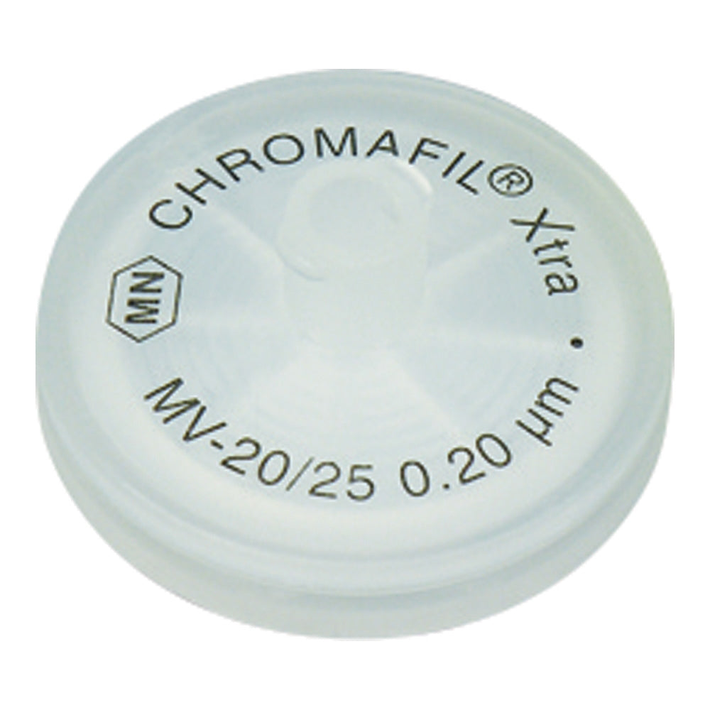 シリンジフィルター（セルロース混合エステル・CHROMAFIL）0.2um φ25mm ナチュラル 100個入　729206 1箱(100個入)