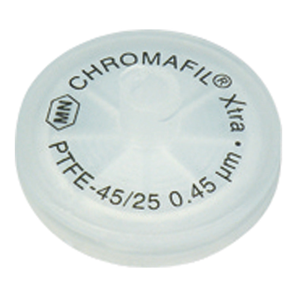 シリンジフィルター（疎水性PTFE・CHROMAFIL）0.2um φ25mm ナチュラル 100個入　729207 1箱(100個入)