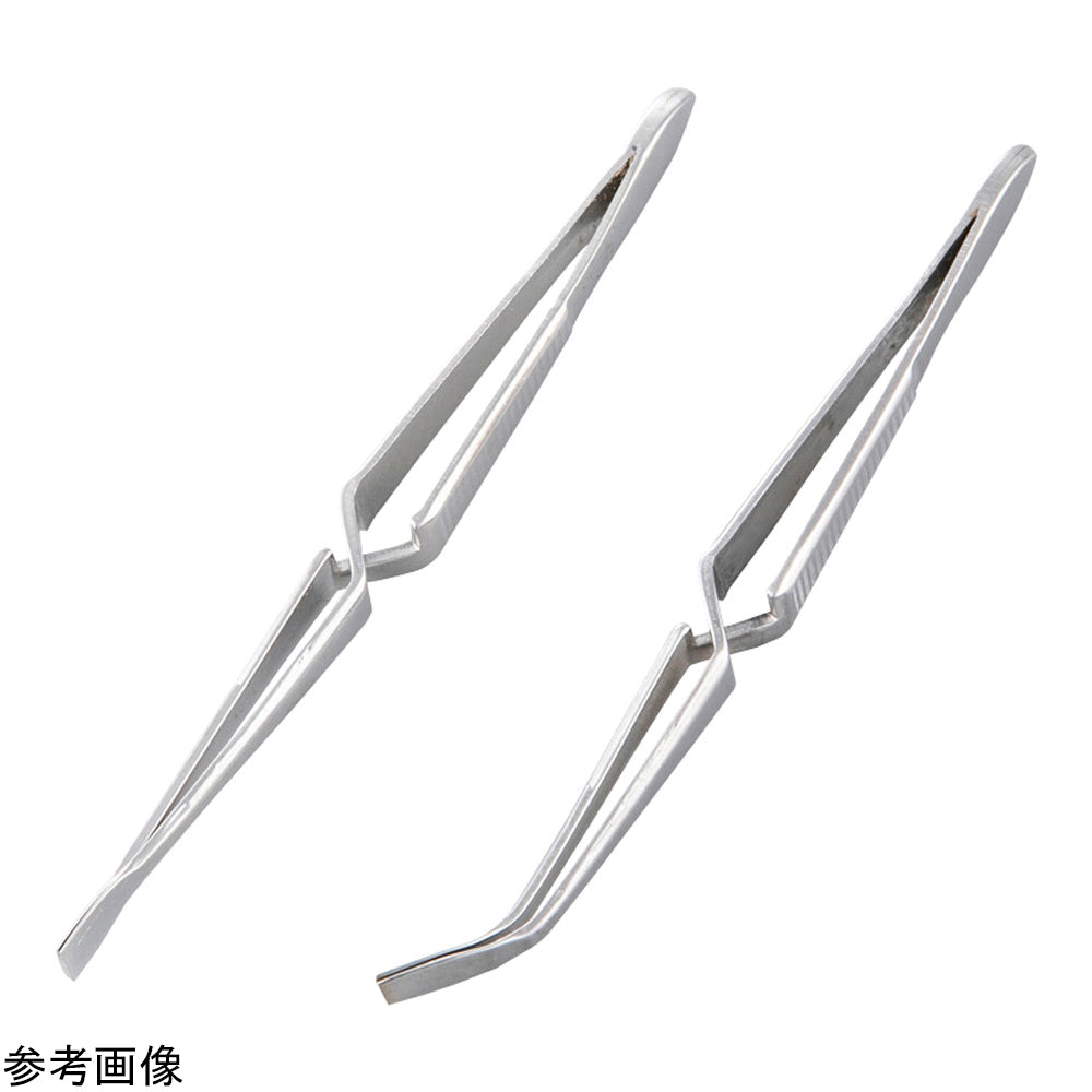 SUS304カバーグラス用ピンセット 直　S-105 9160380 1本