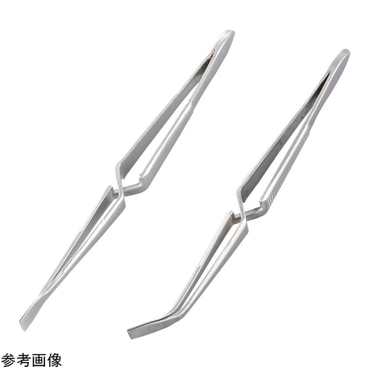 SUS304カバーグラス用ピンセット 直　S-105 9160380 1本