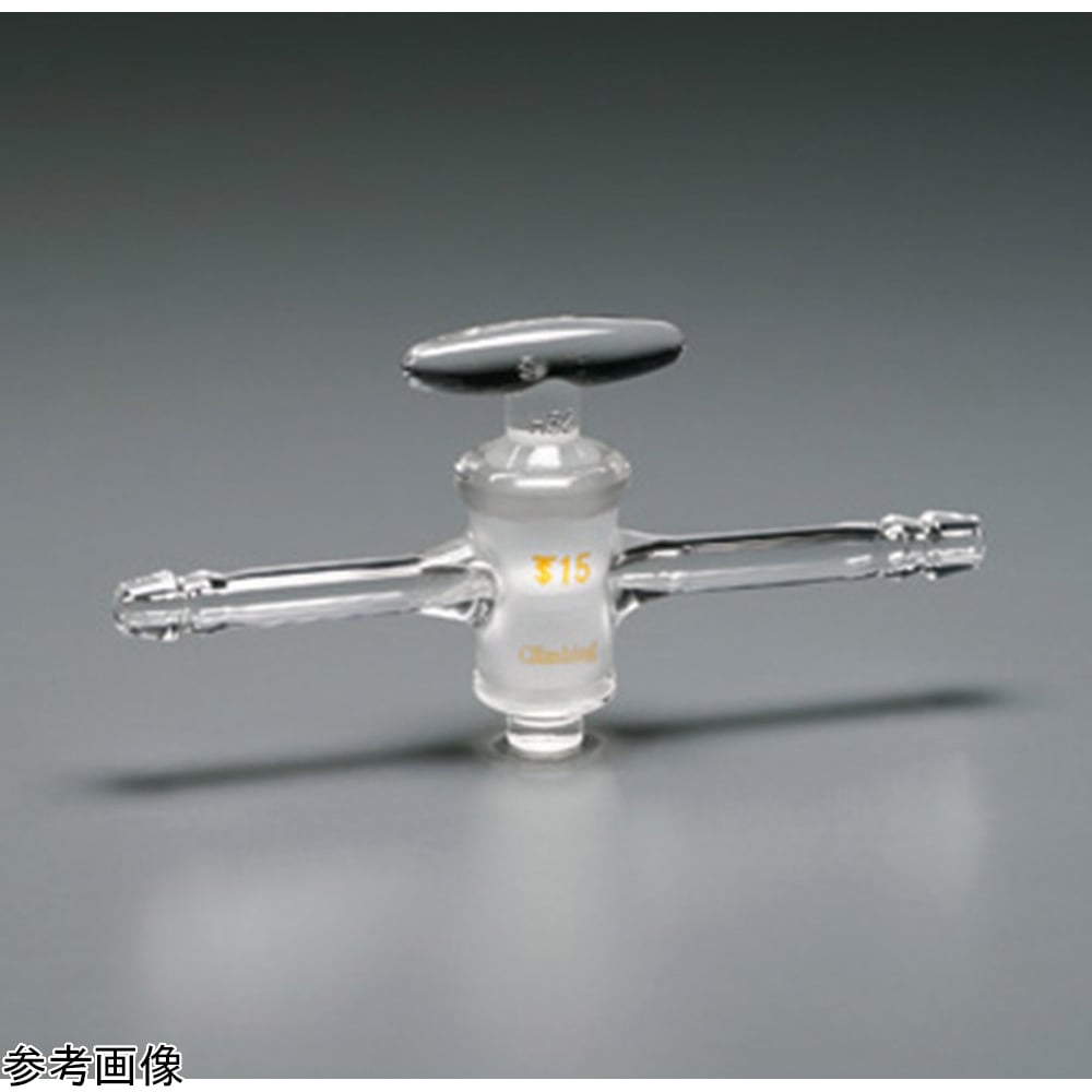 Two-way cock (rubber stop type) 15/35 φ8mm CL0460-02-10 1pc