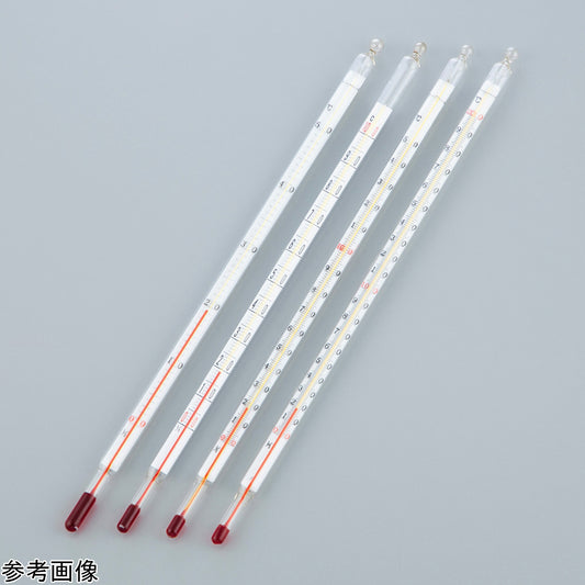 赤液二重管温度計 0～100℃　JC-2002 1個