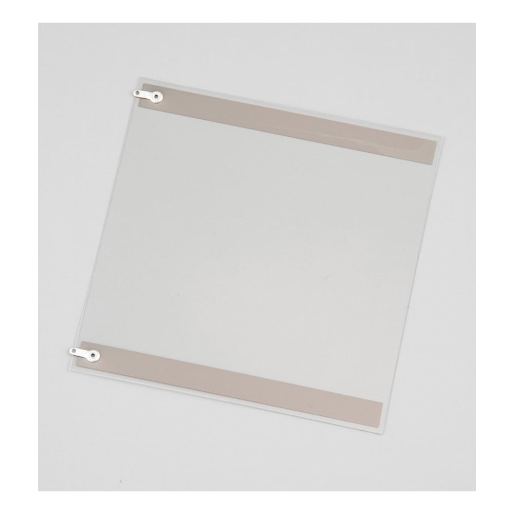 투명 필름 히터(저저항 타입) 점착 없음(양면 PET) 100×100mm TA125-100-100SE 1개